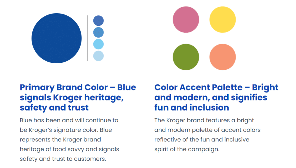 Kroger Color Palette Example