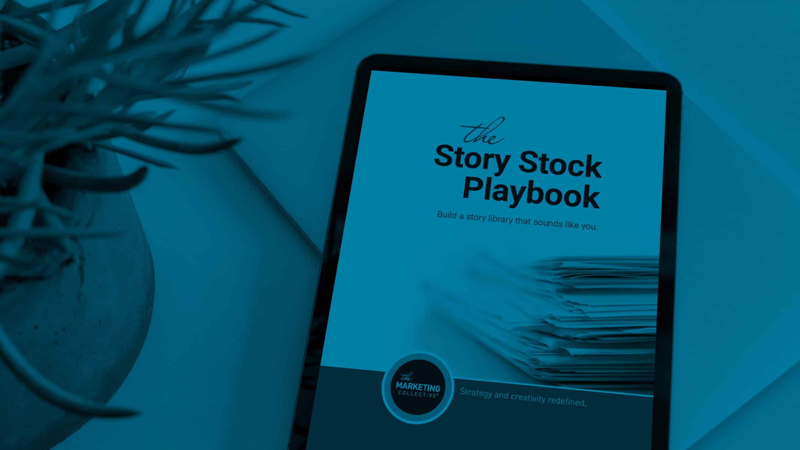 iPad with Story Stock Playbook